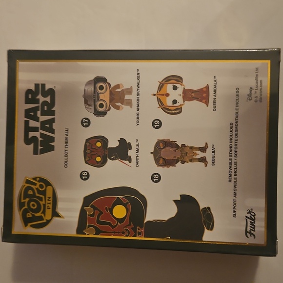 Star Wars Darth Maul Enamel Funko Pop Pin - Picture 2 of 4